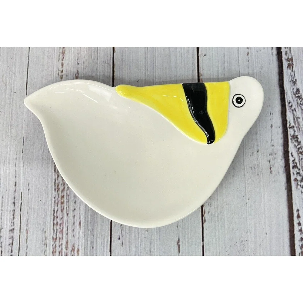 Fitz and Floyd Coastal Bird Pelican Tidbit Plate 7.5
